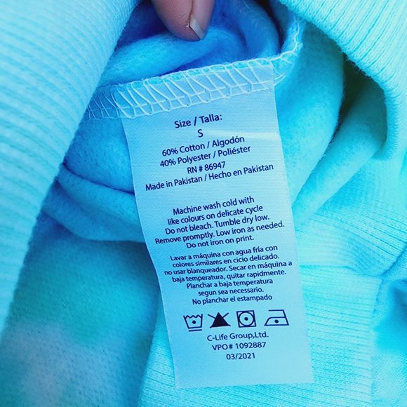 Kelloggs Tony the Tiger Hoodie Pullover Unisex Adult M Blue Green Sweatshirt New - Picture 6 of 6